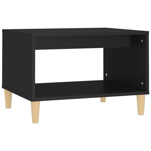 Lusso Casadino -  Tavolino Da Salotto Nero 60x50x40 Cm In Legno Multistrato - Foto 1