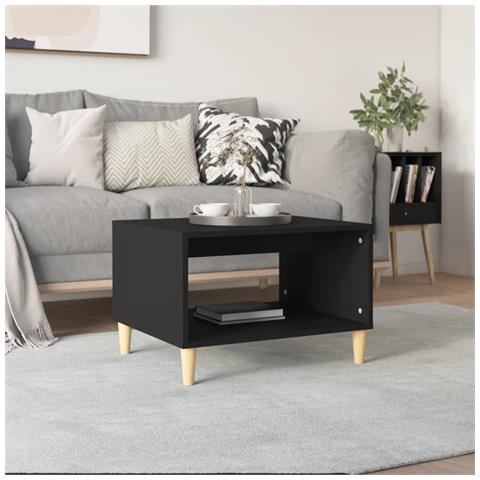 Lusso Casadino -  Tavolino Da Salotto Nero 60x50x40 Cm In Legno Multistrato - Foto 7