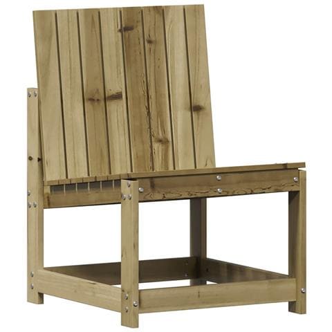 Sedia Da Giardino 50,5x55x77 Cm In Legno Impregnato Di Pino - Foto 1