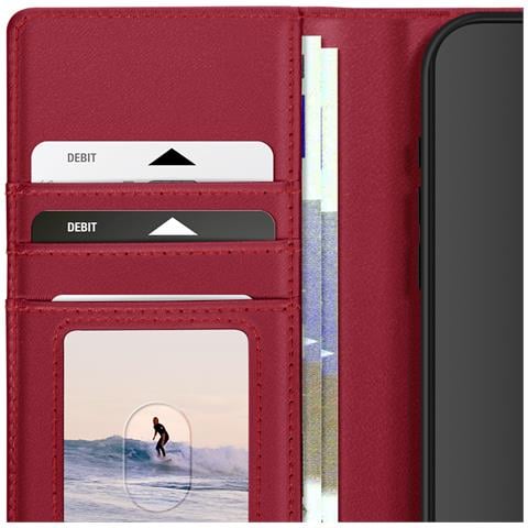 Custodia Per Iphone 16 Pro Max Con Cover Rimovibile, Rosso - Foto 2
