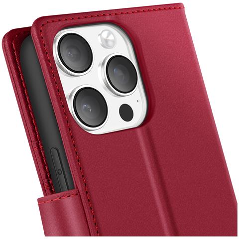 Custodia Per Iphone 16 Pro Max Con Cover Rimovibile, Rosso - Foto 5