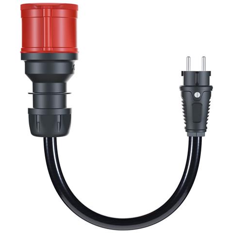 CH-04-02 prolunghe e multiple 0,3 m 1 presa (e) AC Interno Nero, Rosso - Foto 1