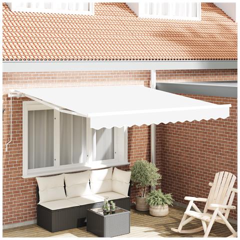 Tenda Retrattile Manuale Bianca 300x250 cm - Foto 2