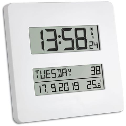 Time Line Orologio digitale Quadrato Bianco - Foto 1