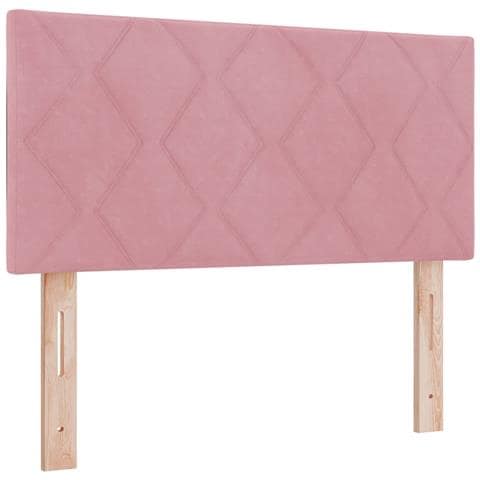Testiera LED con luci a strisce a LED Rosa 90 cm Velluto - Foto 1