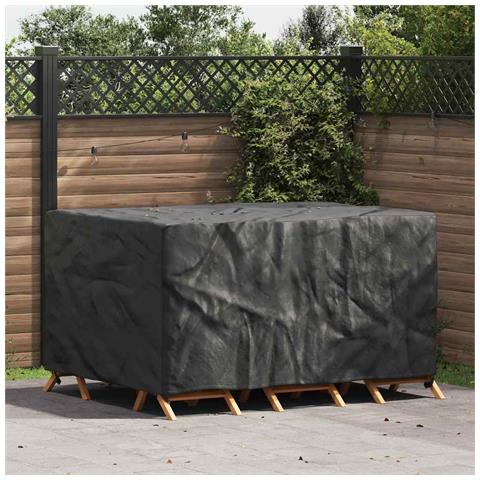 Copertura per mobili da esterno Nero 180 x 120 x 74 cm 210D - Foto 2