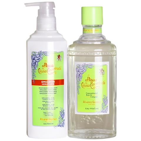 Cofanetto Acqua Di Colonia Fresca 300ml E Emulsione Idratante 290ml, Verde - Foto 1