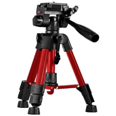 Treppiede Per Telefono In Lega Di Alluminio Rosso 0.63m Con Doppi Fori Di Montaggio E Clip E - Portatile E Robusto - Foto 2