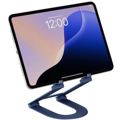 Supporto Da Scrivania Pieghevole E Regolabile Per Tablet E Ipad Curve Mini Coastal, Blu - Foto 1