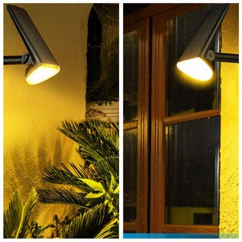 Faretto Solare Da Giardino Per Ville E Alberi - Illuminazione Esterna Impermeabile Warm Color - Foto 2