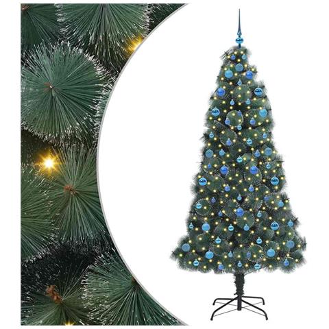 Albero di Natale artificiale pre-illuminato con set di palline - Foto 1