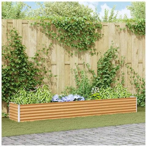 Letto rialzato da giardino 290 x 50 x 36 cm Acciaio zincato - Foto 2