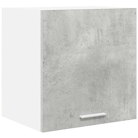 Armadio pensile Riga Grigio Cemento e Bianco 40 x 31 x 40 cm - Foto 1