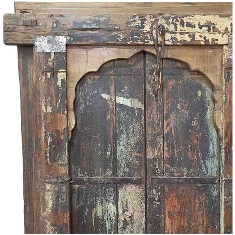 Finestra In Legno Marrone Fatta A Mano 103x12x166 Cm - Foto 2