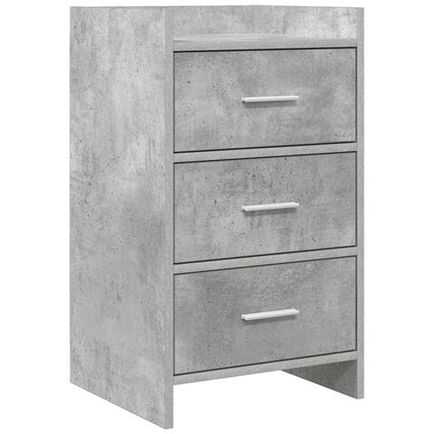 Comodini Grigio Cemento 40 x 36 x 70 cm Legno ingegnerizzato - Foto 1