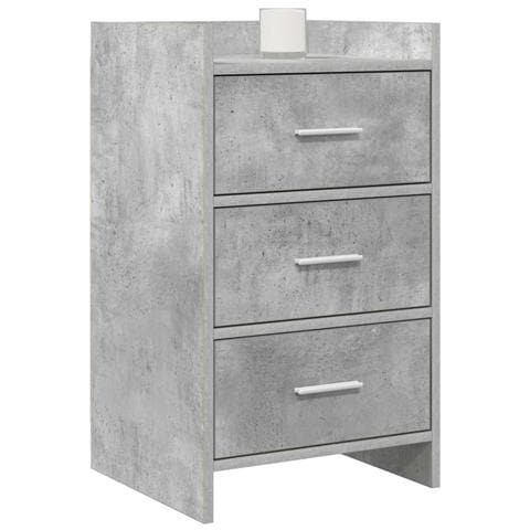Comodini Grigio Cemento 40 x 36 x 70 cm Legno ingegnerizzato - Foto 2