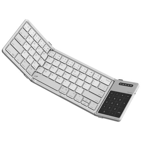 Custodia con Tastiera per Apple iPad Laptop PC - Grey - Grigio - Foto 2