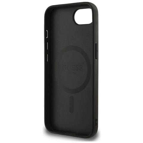 Custodia Per Iphone 16e, Nera, Con Motivo Floreale - Foto 1