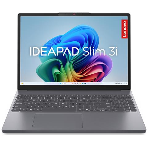 IdeaPad | Notebook Slim 3 | Display 15.3'' WUXGA (1920x1200) | Processore INTEL Core 3 304 | Memoria RAM 8GB | Memoria SSD 256GB | Scheda grafica Integrata | Sistema Operativo WINDOWS 11 HOME | LUNA GREY | Caricatore NON incluso - Foto 1
