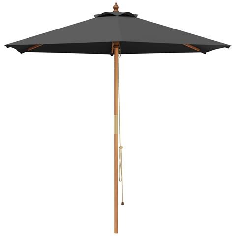 Ombrello da giardino Ø 240 x 237 cm Legno di Eucalipto Massello - Foto 1