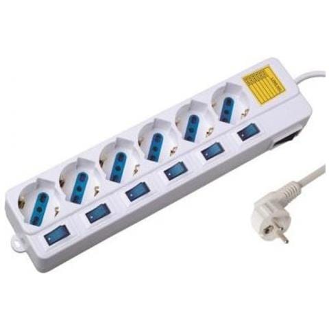 Presa Multipla A 6 Prese Con Protezione Da Sovratensioni - Foto 2