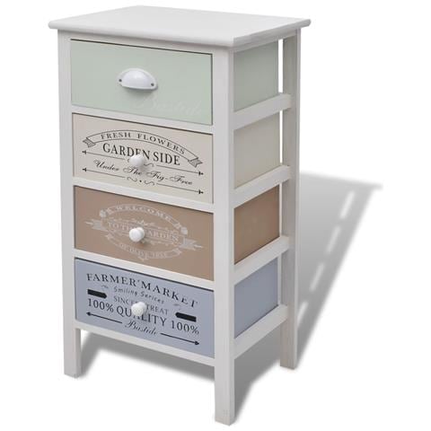 Mobile in Stile Francese con 4 Cassetti in Legno - Foto 1