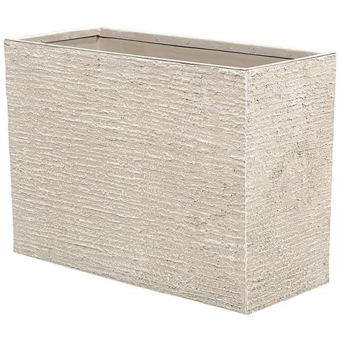 Vaso Rettangolare Per Interno Ed Esterno Beige 34x80x56cm Edessa - Foto 34