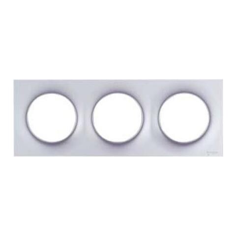 Piastra Di Copertura Odace 3 Posizioni Grigio Alluminio - Foto 1