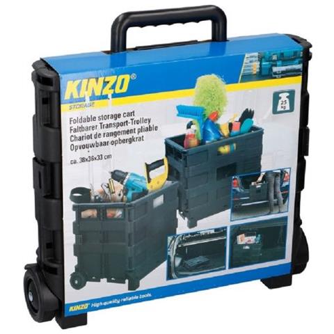 Carrello Trolley Multiuso Richiudibile In Valigetta Con 2 Ruote Manico Telescopico - Foto 2