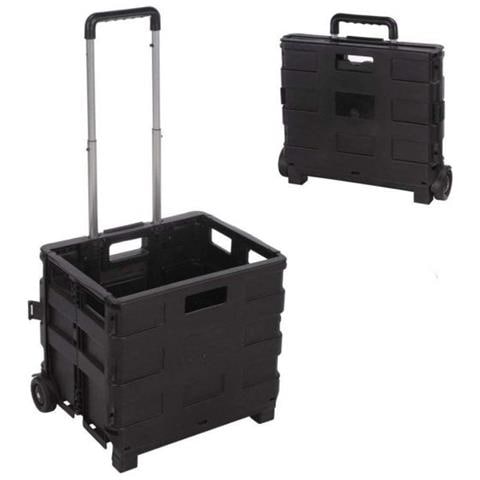 Carrello Trolley Multiuso Richiudibile In Valigetta Con 2 Ruote Manico Telescopico - Foto 7