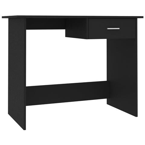 Scrivania Nera 100x50x76 cm in Legno Multistrato - Foto 1