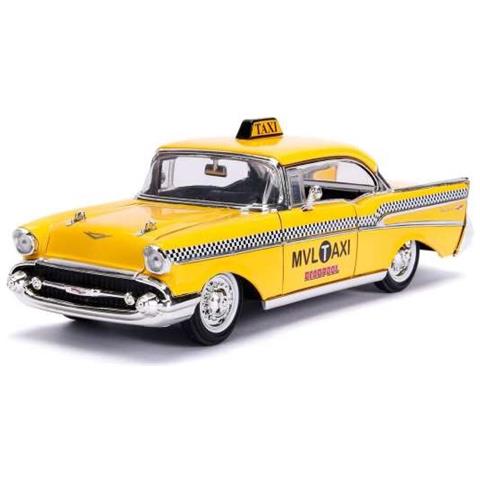 Chevrolet Chevy Bel Air Taxi 1957 ''deadpool'' Con Personaggio 1:24 - Foto 3
