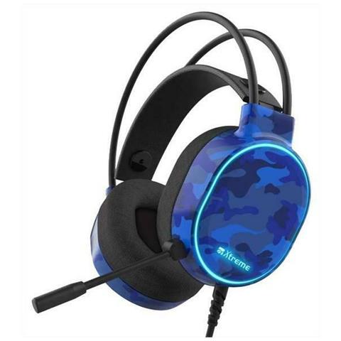 Cuffie On-ear Planet con Microfono Connessione Cablato Colore Nero e Blu - Foto 2