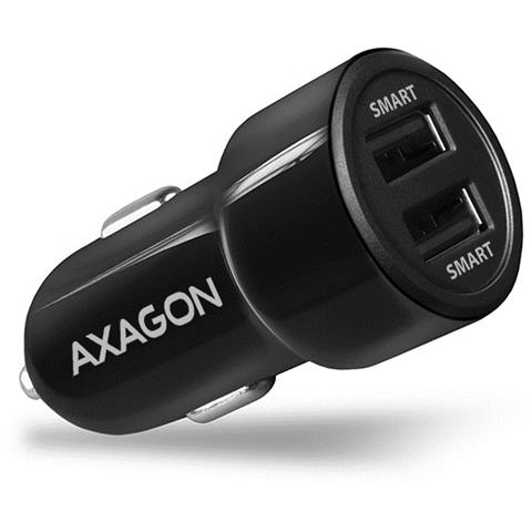 Pwc-5v5 Caricabatterie Per Dispositivi Mobili Auto Nero (Car Charger Smart 5v 2.4a + 2.4a. 24watt)  - Foto 1