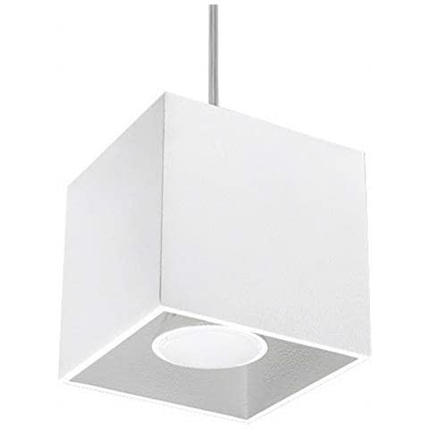 Quad 1 - Lampadario In Alluminio, Colore: Bianco - Foto 1