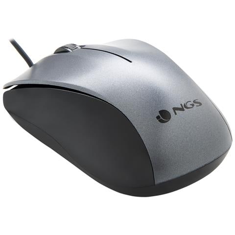 Mouse Crew Ottico 2 Tasti 1200 DPI Colore Grigio - Foto 5