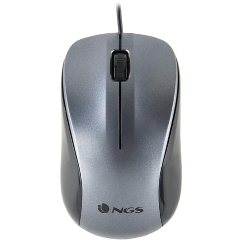 Mouse Crew Ottico 2 Tasti 1200 DPI Colore Grigio - Foto 1