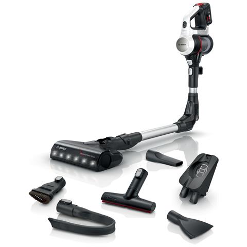 BSS711W scopa elettrica Aspirapolvere elettrica Batteria Secco Senza sacchetto 0,3 L Nero, Argento, Bianco - Foto 1