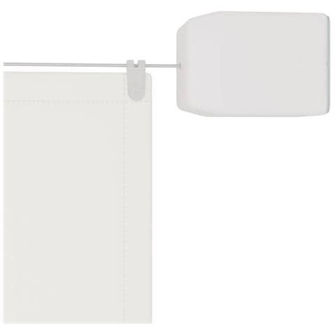Paravento Verticale Bianco 140x420 cm Tessuto Oxford - Foto 6