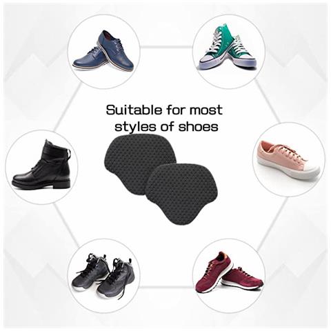 Toppe Di Protezione/riparazione Del Tallone Per La Riparazione Di Scarpe 1 Paio Black - Foto 2