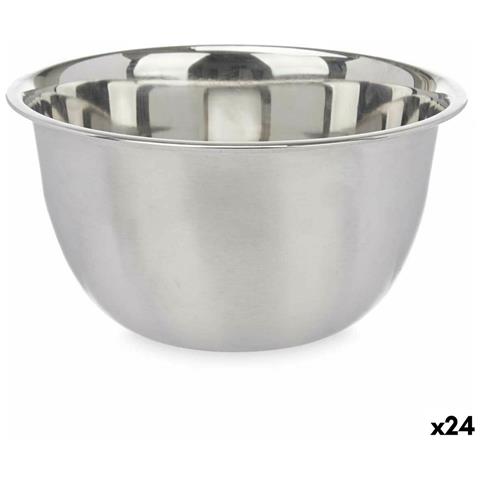 Ciotola Per Mescolare Argentato Acciaio Inossidabile 3,6 L 24 X 12,5 X 24 Cm (24 Unità) - Foto 1