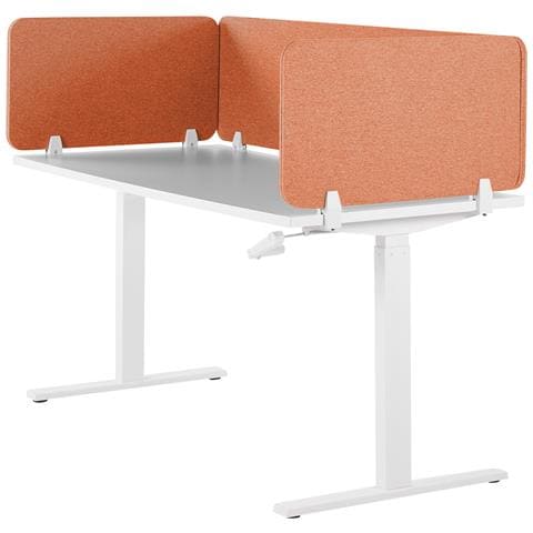 Pannello Divisorio Per Scrivania Rosso Chiaro 72 X 40 Cm Wally - Foto 8