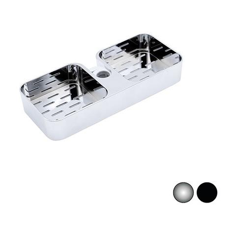 Porta Sapone Mineo Per Saliscendi Nero Opaco - Foto 1