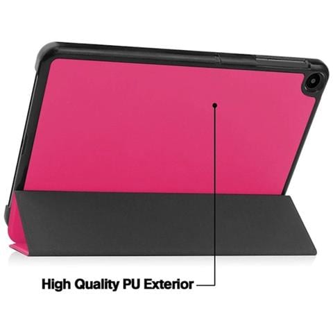 Tri-fold Eco-leather Stand Case Samsung Galaxy Tab S9 Fe X510 Wi-fi / X516b 5g Coral Pink - Foto 2