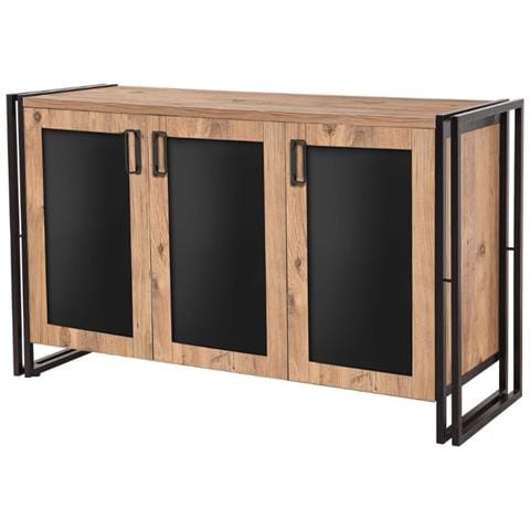 Credenza Industriale Con Ripiani E Ante Freda - Foto 1