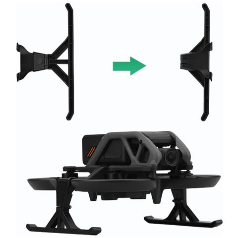 Carrello Di Atterraggio Con Estensione Dell'altezza Del Drone Pieghevole Per Treppiede Per Dji Avata Black - Foto 6