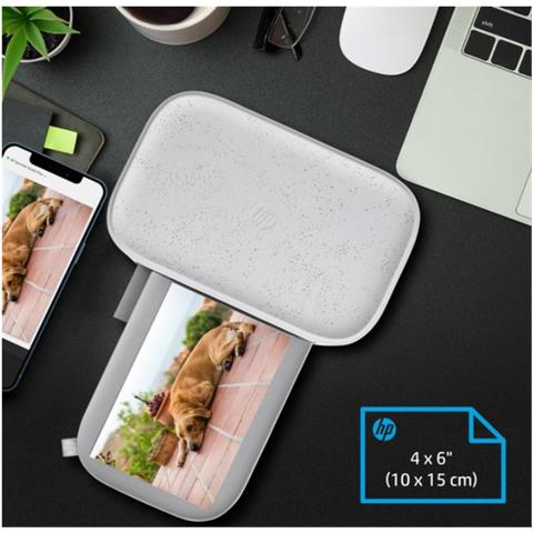 Stampante Fotografica Portatile Colore Bianco - Foto 4