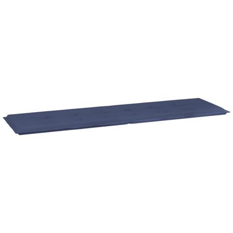 Cuscino Per Panca Blu Marino 180x50x3 Cm In Tessuto Oxford - Foto 2