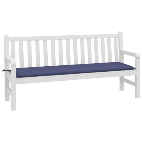 Cuscino Per Panca Blu Marino 180x50x3 Cm In Tessuto Oxford - Foto 3