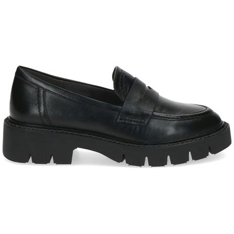 Black Nappa Casual Closed Loafers Mocassino Pelle Scarpe Donna Nero Eu 37, 9-24709-41-022 - Foto 2